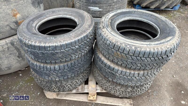 Pallet of mixed tyres