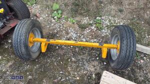 Trailer axle c/w wheels