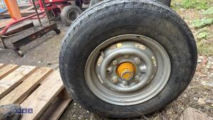Trailer axle c/w wheels - 4
