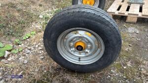 Trailer axle c/w wheels - 5