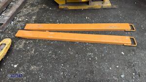 Forklift tine extensions