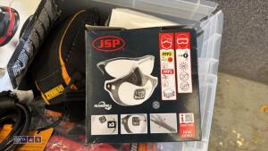 Box of masks, ear defenders, knee pads etc - 2