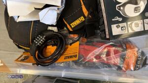 Box of masks, ear defenders, knee pads etc - 3