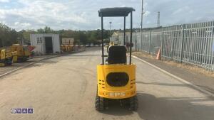 2026 NUOMAN E12 rubber tracked excavator (s/n 17260173) with bucket, blade & piped (unused) - 4