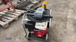 JCB BEAVER petrol hydraulic power pack c/w hose & breaker - 4