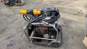 JCB BEAVER petrol hydraulic power pack c/w hose & breaker - 5