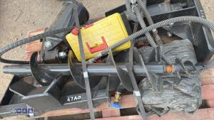 Hydraulic breaker & auger to suit mini skidsteer - 4