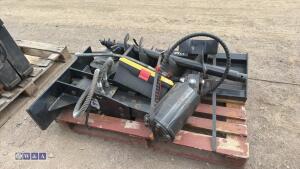 Hydraulic breaker & auger to suit mini skidsteer - 5