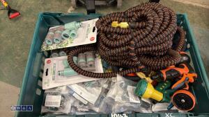Tray of HOZELOCK hose pipe c/w couplings