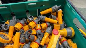 Tray of hose couplings, spray guns, hoses - 2