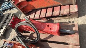 Hydraulic machine breaker c/w lines (30mm pins) - 4
