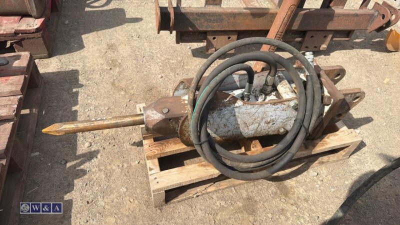 Hydraulic machine breaker c/w lines (25mm pins)