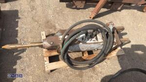 Hydraulic machine breaker c/w lines (25mm pins) - 3