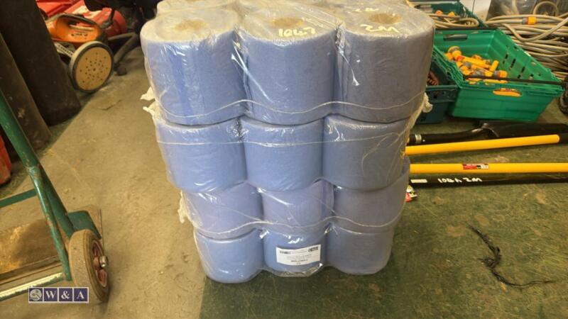 4 x 6 rolls of 2 ply blue roll