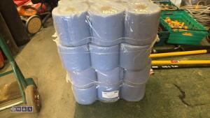 4 x 6 rolls of 2 ply blue roll