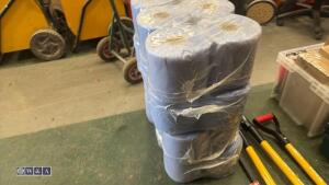 4 x 6 rolls of 2 ply blue roll - 3