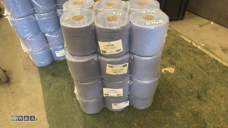 4 x 6 rolls of 2 ply blue roll