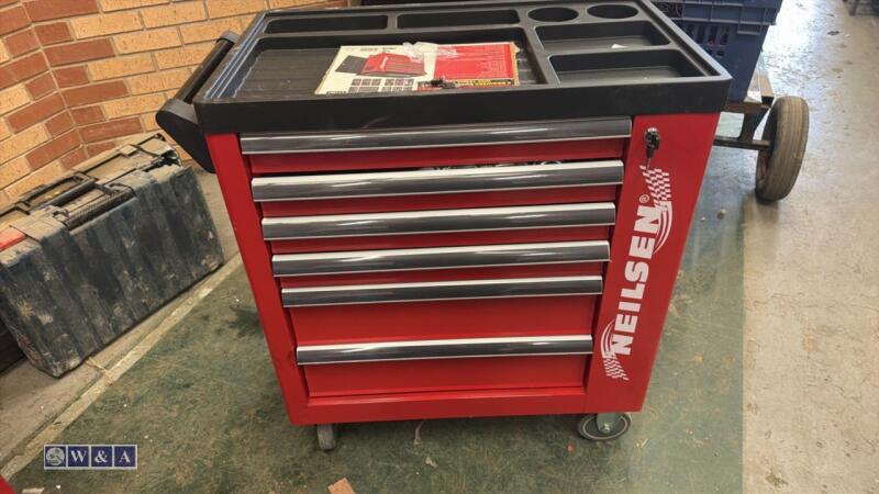 NEILSON 6 drawer tool cabinet c/w wheels