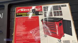 NEILSON 6 drawer tool cabinet c/w wheels - 5