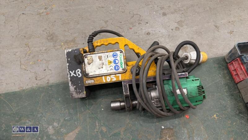HITACHI 110v power bar mag drill