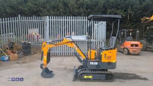 2026 CAPTOK 13D rubber tracked excavator (s/n 260439) with bucket, blade, piped & thumb (unused) - 2