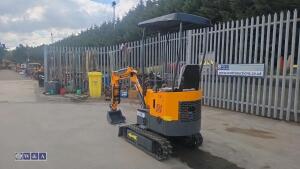 2026 CAPTOK 13D rubber tracked excavator (s/n 260439) with bucket, blade, piped & thumb (unused) - 3
