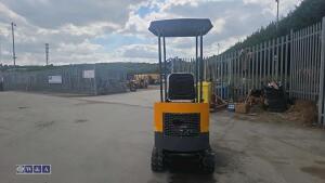 2026 CAPTOK 13D rubber tracked excavator (s/n 260439) with bucket, blade, piped & thumb (unused) - 4
