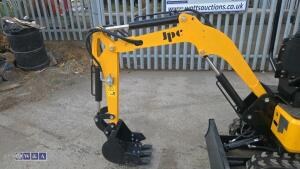 2026 JPC CT13 rubber tracked excavator (s/n 202512204) with bucket, blade & piped (unused) - 17
