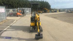 2026 NUOMAN E12 rubber tracked excavator (s/n 17260173) with bucket, blade & piped (unused) - 8