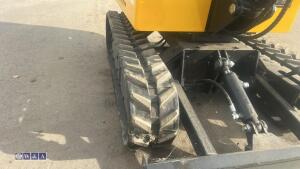 2026 NUOMAN E12 rubber tracked excavator (s/n 17260173) with bucket, blade & piped (unused) - 14