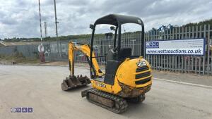 2010 JCB 801.4 rubber tracked excavator (s/n H01626179) with 5 buckets, blade & piped - 2