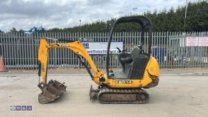 2010 JCB 801.4 rubber tracked excavator (s/n H01626179) with 5 buckets, blade & piped - 3