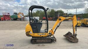 2010 JCB 801.4 rubber tracked excavator (s/n H01626179) with 5 buckets, blade & piped - 5