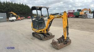 2010 JCB 801.4 rubber tracked excavator (s/n H01626179) with 5 buckets, blade & piped - 6