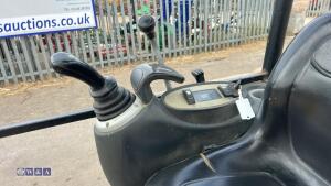 2010 JCB 801.4 rubber tracked excavator (s/n H01626179) with 5 buckets, blade & piped - 25