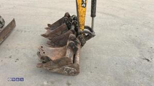 2010 JCB 801.4 rubber tracked excavator (s/n H01626179) with 5 buckets, blade & piped - 27