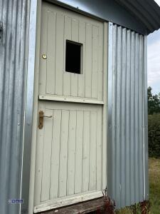 2019 Shepherds hut built on 4-wheel turn table drag trailer (16ft x 7ft) (58) (unused) (viewing by appointment to be sold off site Huddersfield HD5) - 9