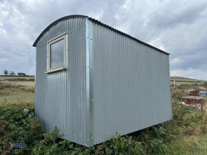 2019 Shepherds hut built on iron wheeled turntable chassis (12ft x 7ft) (59) (unused) (viewing by appointment to be sold off site Huddersfield HD5) - 2