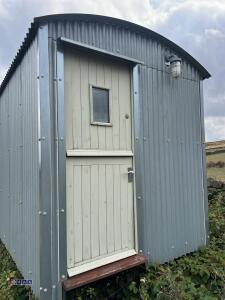 2019 Shepherds hut built on iron wheeled turntable chassis (12ft x 7ft) (59) (unused) (viewing by appointment to be sold off site Huddersfield HD5) - 9