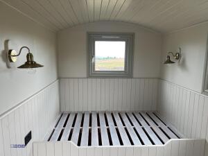 HIRSTLE FABRICATIONS Shepherds hut built on iron wheeled turntable chassis (12ft x 7ft) (to be sold off site Huddersfield HD5) - 19