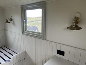 HIRSTLE FABRICATIONS Shepherds hut built on iron wheeled turntable chassis (12ft x 7ft) (to be sold off site Huddersfield HD5) - 20