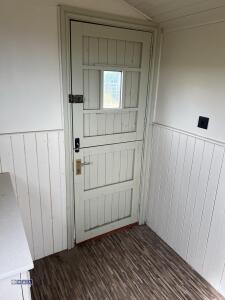 HIRSTLE FABRICATIONS Shepherds hut built on iron wheeled turntable chassis (12ft x 7ft) (to be sold off site Huddersfield HD5) - 24