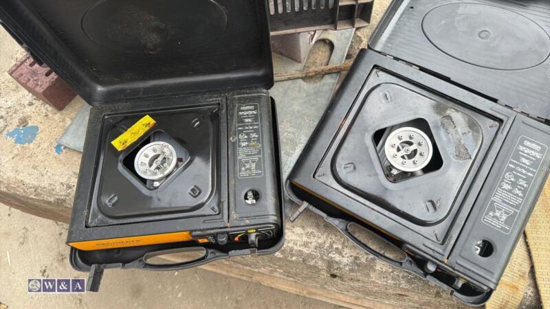 Portable gas stove c/w gas