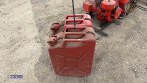 2 x 20ltr metal jerry cans - 5