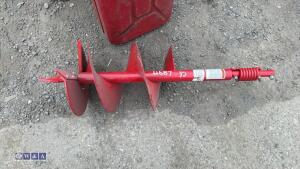 Post hole auger flite