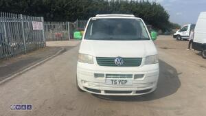 2006 VOLKSWAGEN TRANSPORTER camper conversion c/w pop top, 2 x gas hobs, sink, electric hook up, bike rack, rock & rolla bed (T5 YEP)(folder of history in office) - 9