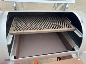 Custom built fast tow Smoker / BBQ oven, two door, 4-rack oven. removable chimney, thermostats (unused) (viewing by appointment to be sold off site Huddersfield HD5) - 21