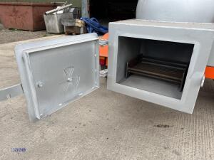 Custom built fast tow Smoker / BBQ oven, two door, 4-rack oven. removable chimney, thermostats (unused) (viewing by appointment to be sold off site Huddersfield HD5) - 24