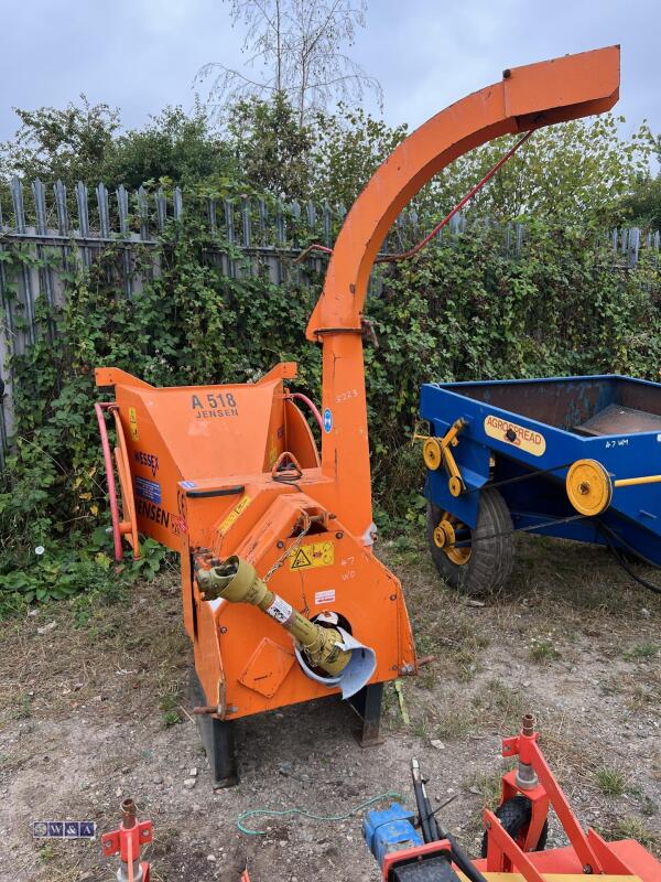 JENSEN A518 PTO chipper c/w PTO shaft