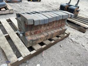 Set of 12 x 47kg KUBOTA front weights - 4